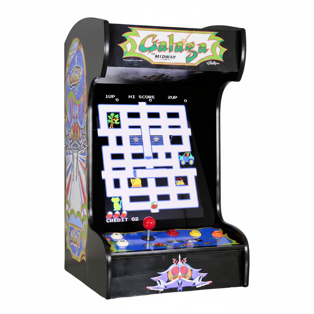 60 Classic Retro Games Tabletop Arcade Machine by  (Black)